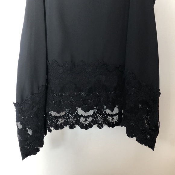 Audrey 3+1 Black Lace Trim Tank - Picture 2 of 4